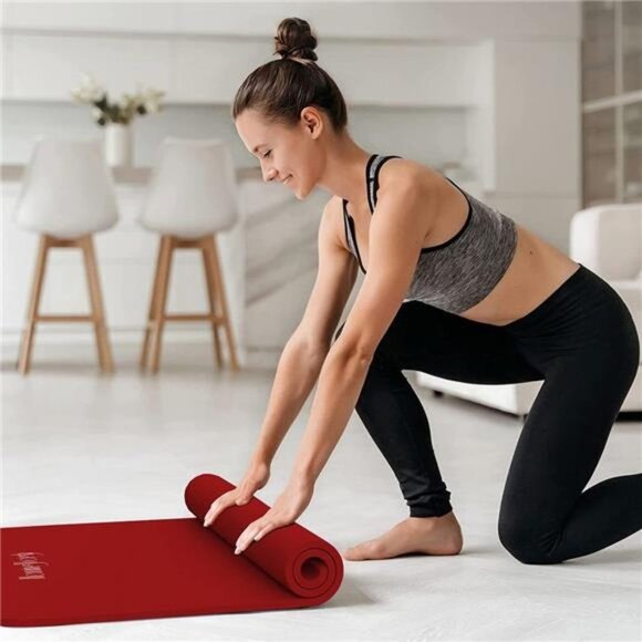 Yoga Mat for Women and Men With Strap, 72x23 in Large Non-slip Exercise Mat - Picture 5 of 7